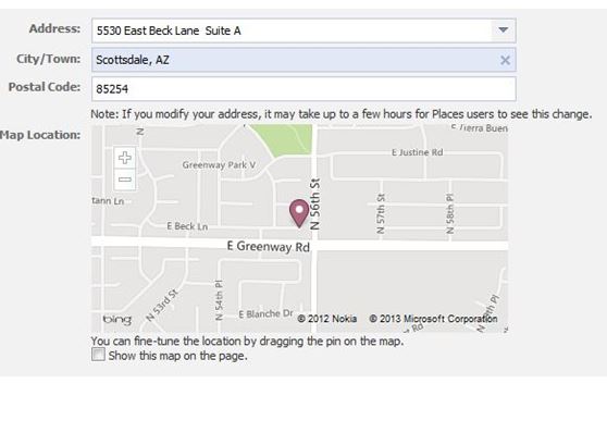 facebook graph search biz address