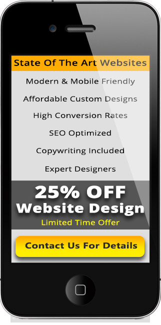 25 percent off Website Design Special